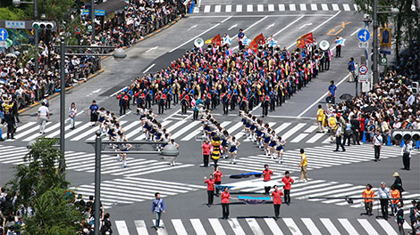Traffic Safety Ginza Golden Parade