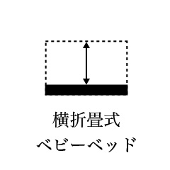 横折畳式ベビーベッド