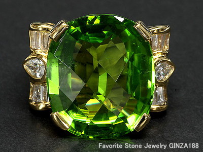 Peridot 22.51ct ring