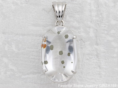 Pyrite-in-quartz Pendant Head