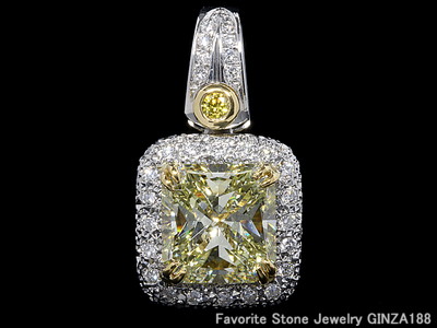 Yellow Diamond Pendant Head