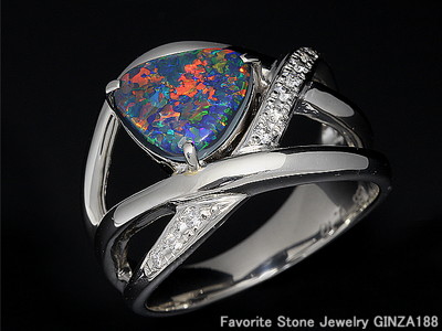 Black Opal 1.65ct Ring