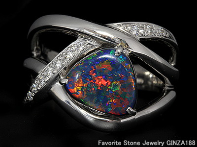 Black Opal 1.65ct Ring