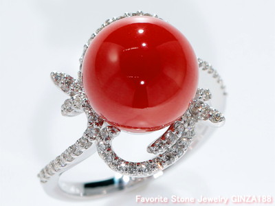 Favorite StoneNew arrival：Sango Coral KWG Ring mm   GINZA