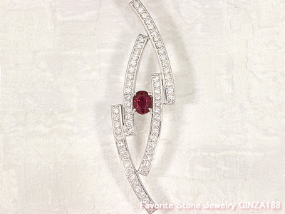 【Favorite Stone】Pigion Blood Ruby 1.12ct Pendant