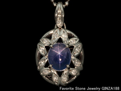 【Favorite Stone】New arrival：Blue star sapphire 2.41 ct necklace