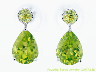 Peridot & sphene earnings 2.2ct