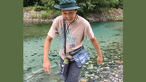 迫田さんは自然が大好きで、アウトドアや登山等に出かけることも多く、<br class=