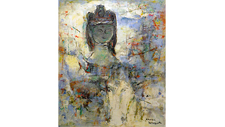  Shihodo Gallery Ginza, Kaoru Yamaguchi “Bull and Senju Kannon Kannon” Oil paint on canvas, 20F, 1961