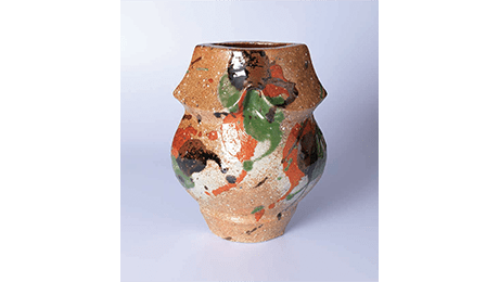 銀座 黒田陶苑 / 陶藝逸品展 / 河井寛次郎 《三色扁壷》 ※参考作品