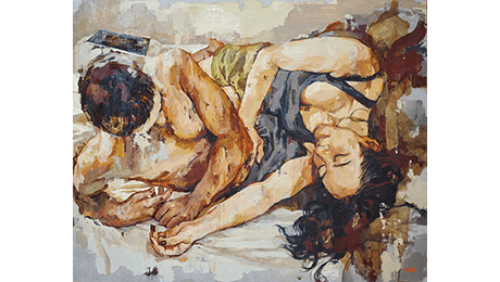 ぎゃらりい秋華洞 / 沖綾乃個展「糸を縒る」 / 沖綾乃 《Swalows Ⅱ》