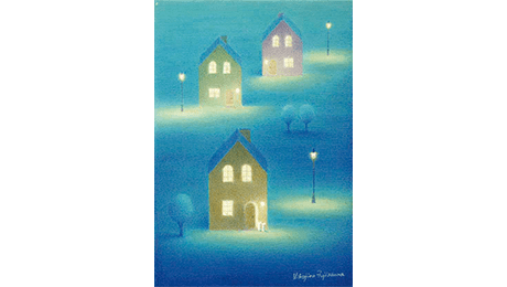 靖山画廊 / たいせつなもの展 ‒ペチカ‒ / 藤沢彦二郎 《うれしい訪問者》