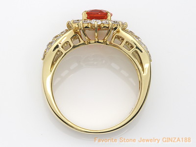 Fire Opal 0.80 ct Ring