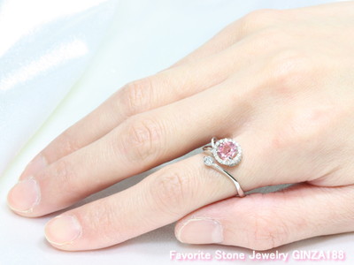 Padparadscha Sapphire 0.87 ct　Ring