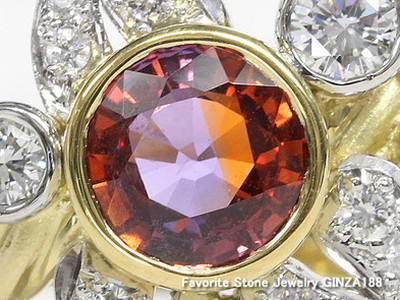 Parti-Color Sapphire 1.372ct ring