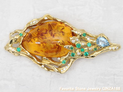 Amber 21.0ct Brooch and Pendant head