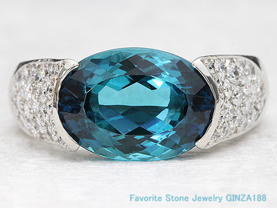 Blue Tourmaline　4.358ct　ring　　　