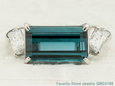 Indicolite　3.42ct ring