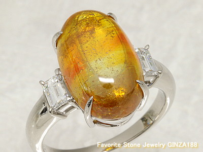 Sphalerite 4.92ct　Ring