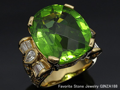 Peridot 22.51ct ring