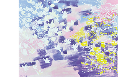 Ginza Yanagi Gallery: Flower Exhibition, Hiroshi Okano - "Spring Scenery"