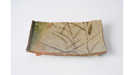  Ginza Kurodatouen Annex An Exhibition of Pottery by Rosanjin
Kitaoji Rosanjin《Oribe Sobun long Plate》 ＊Reference Work 